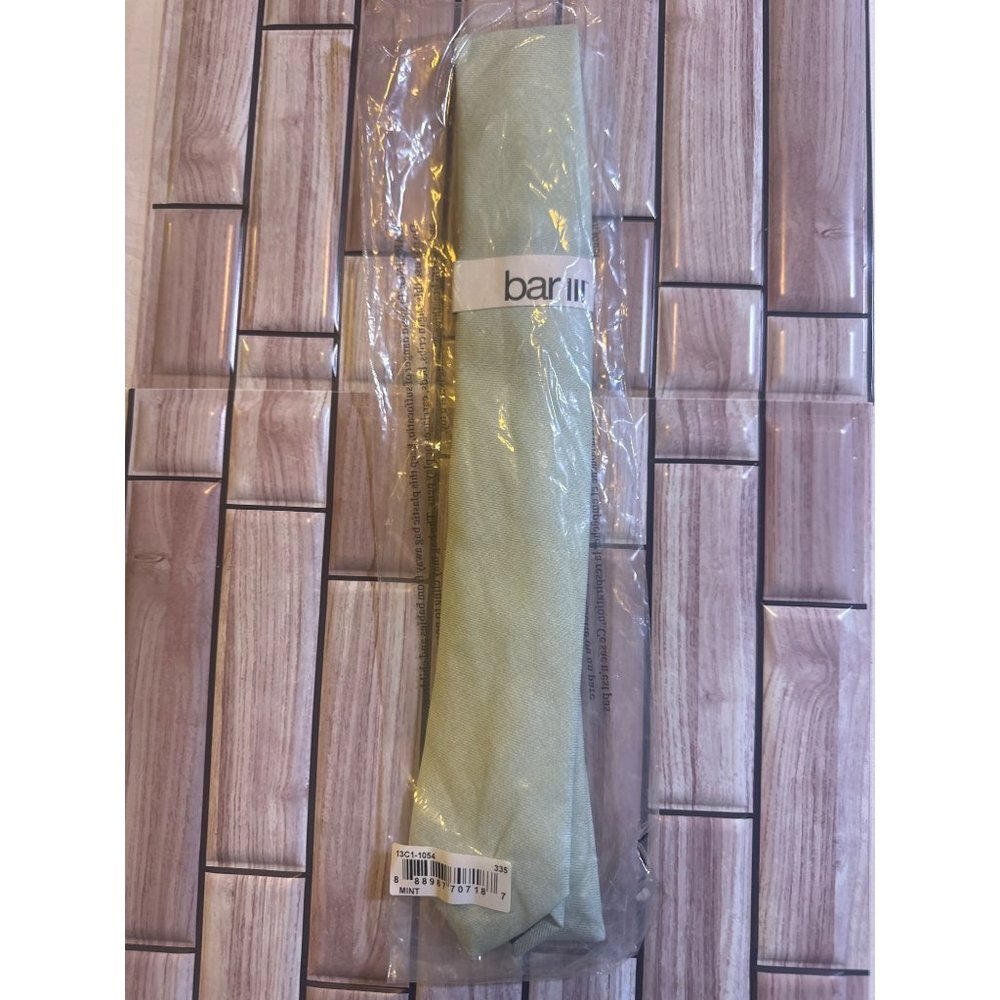 Bar III Mens Morden‎ Solid Slim Tie Mint OS, NWT